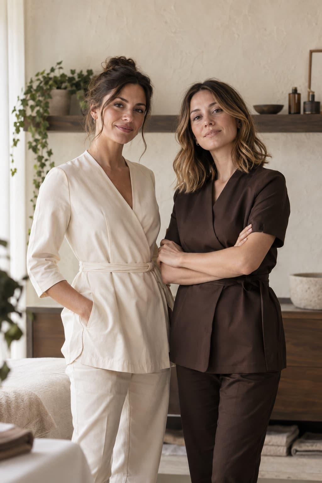 Due professioniste dell’atelier in uno spazio luminoso